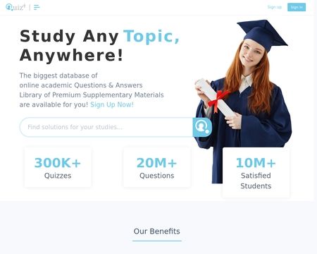 website thubmnail of QuizPlus
