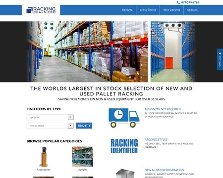 website thubmnail of Rackingdeals.com