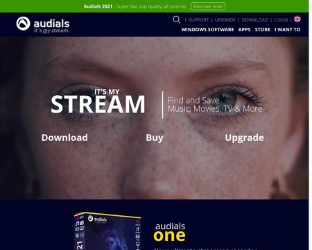 website thubmnail of Audials Radiotracker