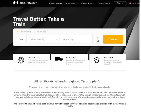 website thubmnail of Rail Ninja
