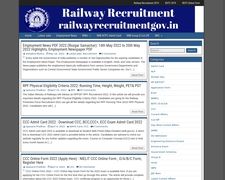 Thumbnail of Railway Recruitment Information Portal