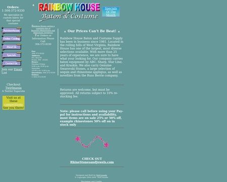 Rainbow House Baton And Costumes