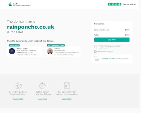 website thubmnail of Rain Ponchos