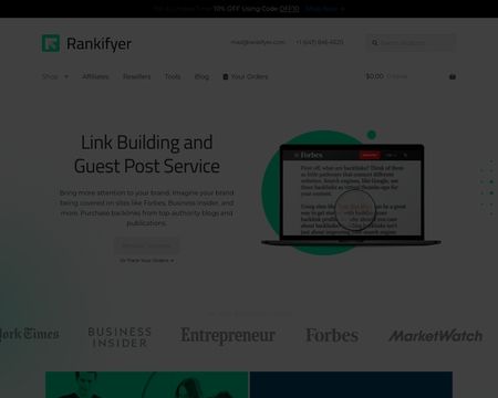 website thubmnail of Rankifyer: Link Building and Guest Post Services