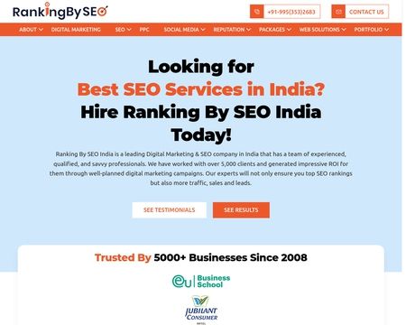 website thubmnail of RankingBySEO - Ranking By SEO India