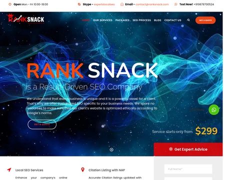 website thubmnail of Ranksnack