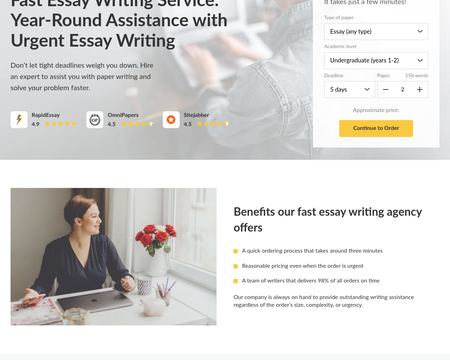 website thubmnail of Rapid Essay