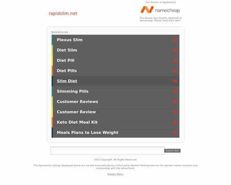 website thubmnail of Rapidslim.net