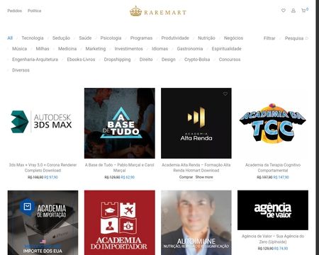 website thubmnail of Raremart.one