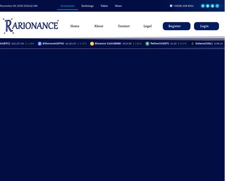 website thubmnail of Rarionance