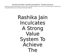 Thumbnail of Rashika Jain News