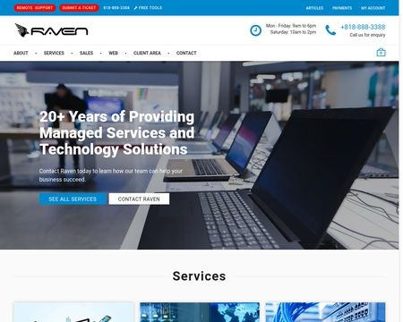 website thubmnail of Ravencomputer