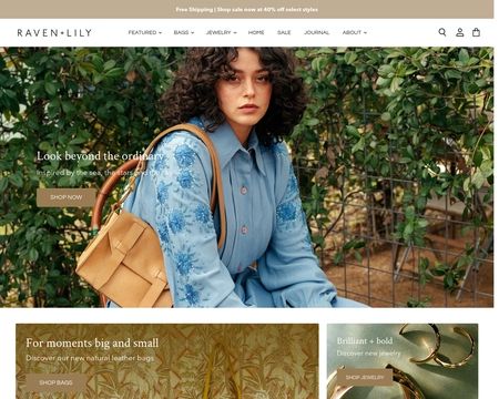 website thubmnail of Raven + Lily