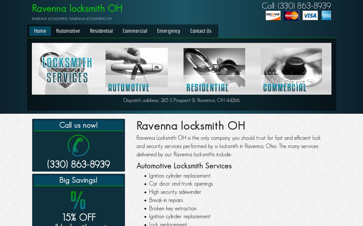 website thubmnail of Ravennalocksmithoh