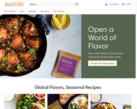 website thubmnail of RawSpiceBar