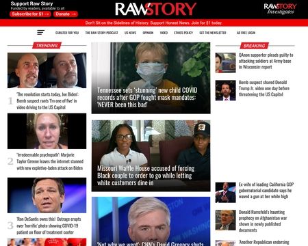 website thubmnail of RawStory