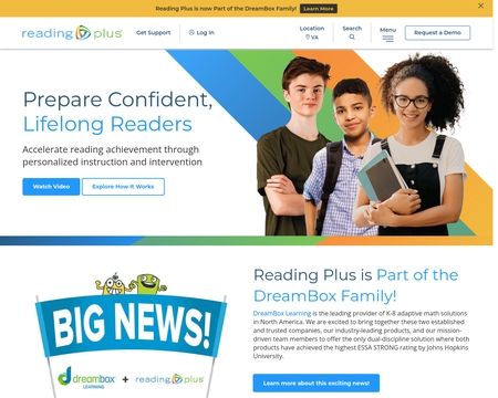 website thubmnail of Reading Plus