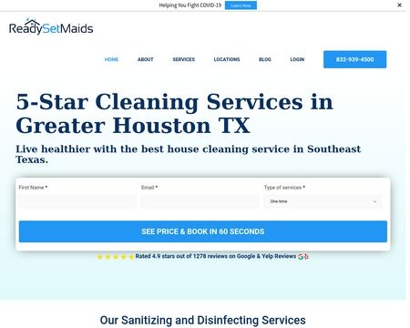 website thubmnail of Ready Set Maids