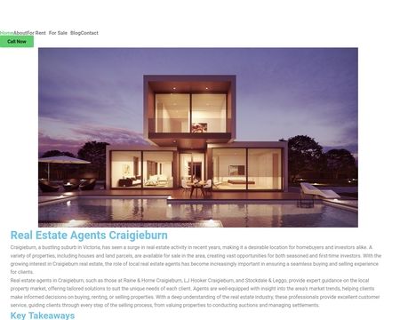 website thubmnail of Realestatecraigieburn.com.au