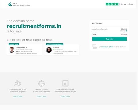 website thubmnail of RecruitmentForms.in