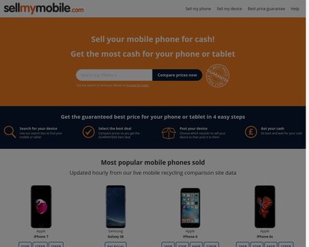 website thubmnail of Recyclemobilephones.co.uk