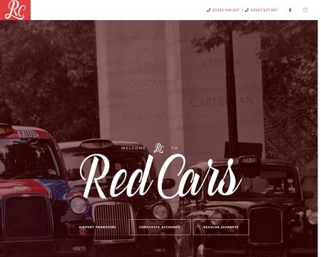 website thubmnail of RedCarsTaxi.co.uk