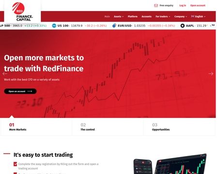 website thubmnail of Redfinance.capital