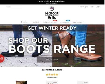 website thubmnail of Redfootshoes