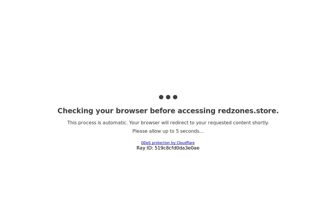 website thubmnail of Redzones.store
