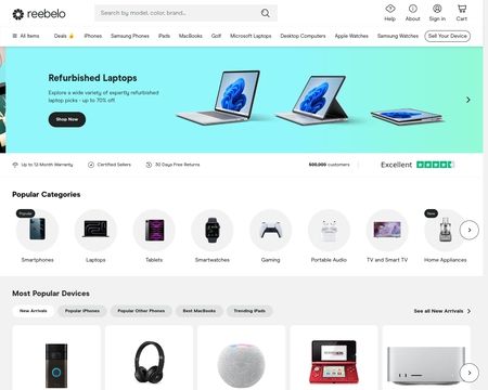 website thubmnail of Reebelo