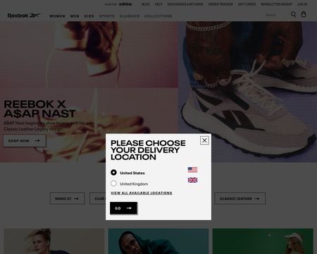 website thubmnail of Reebok.co.uk