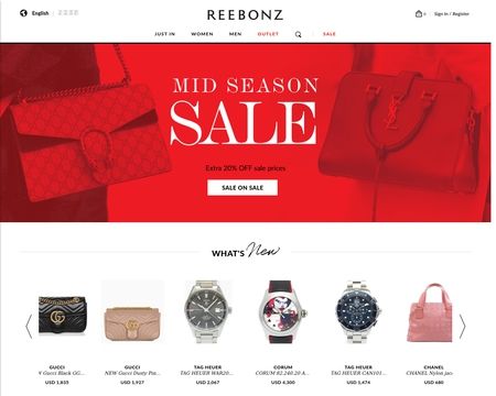 website thubmnail of Reebonz
