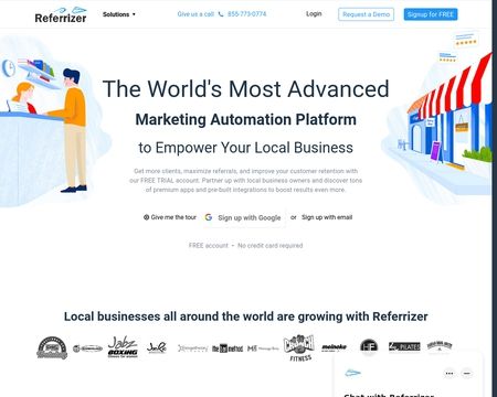 website thubmnail of Referrizer