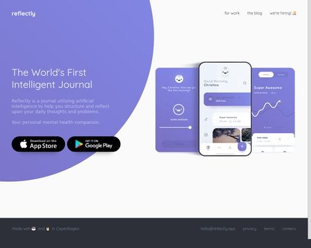 website thubmnail of Reflectly
