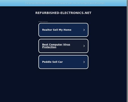 website thubmnail of Refurbished Electronics