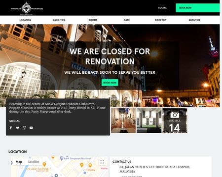 website thubmnail of ReggaeHostelsMalaysia