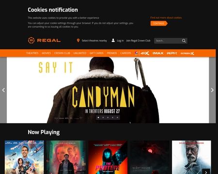 website thubmnail of Regal Entertainment Group