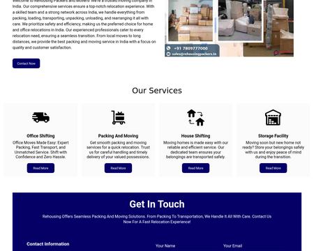 website thubmnail of Rehousing Packers and Movers