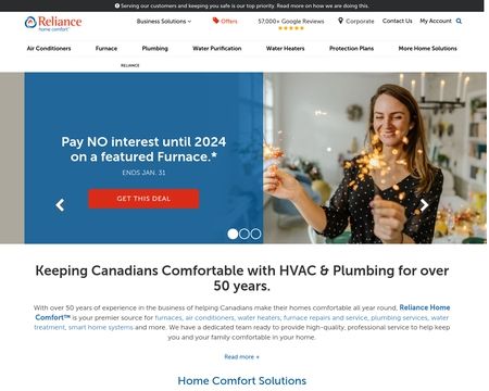 website thubmnail of RelianceHomeComfort