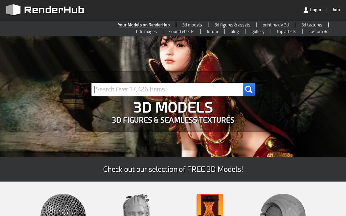 website thubmnail of Renderhub