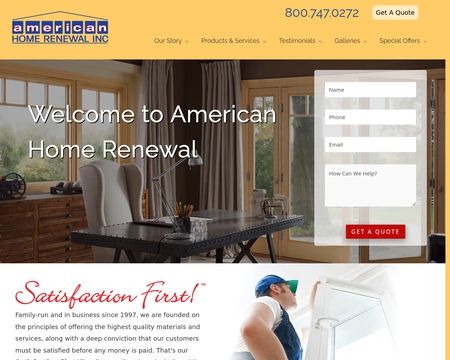 website thubmnail of AmericanHomeRenewalInc