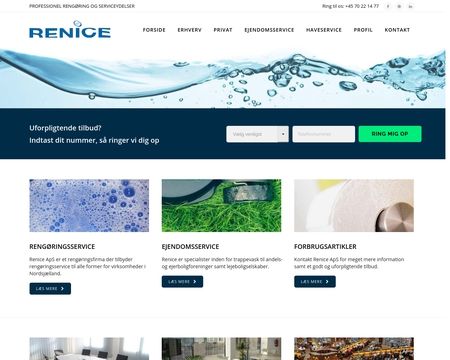 website thubmnail of Renice.dk