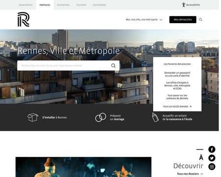 website thubmnail of Rennes.fr