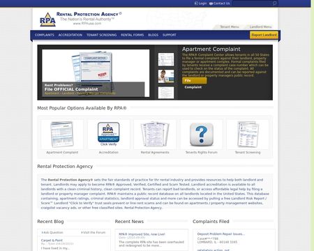 website thubmnail of Rental Protection Agency