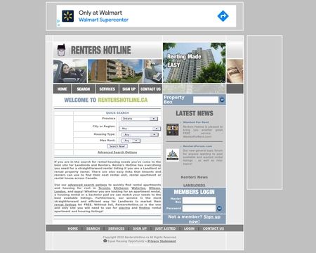 website thubmnail of RentersHotline.ca