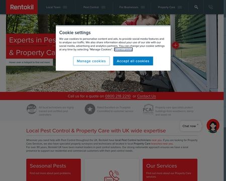 website thubmnail of Rentokil