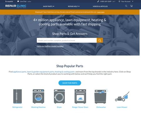 website thubmnail of RepairClinic