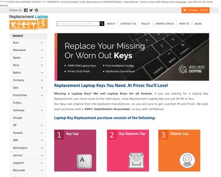 website thubmnail of Replacement Laptop Keys