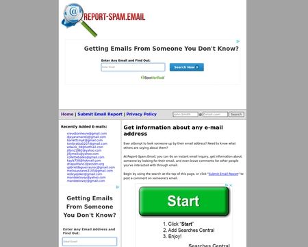 website thubmnail of Report-spam.email