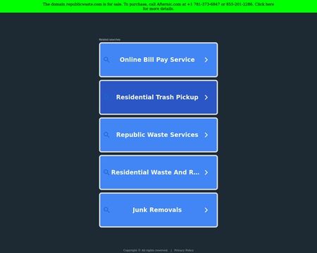 website thubmnail of Republicwaste